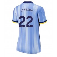 Camisa de Futebol Tottenham Hotspur Brennan Johnson #22 Equipamento Secundário Mulheres 2024-25 Manga Curta